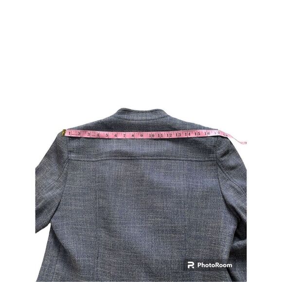 Anne Klein Women’s Blue Printed Blazer Jacket Size 12 Spruce/Fawn - Picture 12 of 14